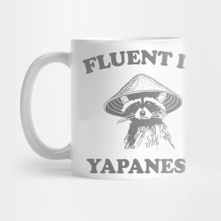 Fluent in Yapanese Shirt, Unisex Tee, Meme T Shirt, Funny T Shirt, Vintage Drawing T Shirt, Racoon Shirt, Animal Shirt, Sarcastic Mug